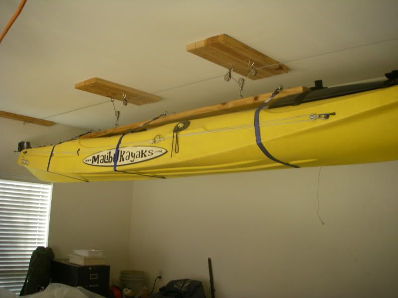 Useful Diy kayak storage hoist Distance